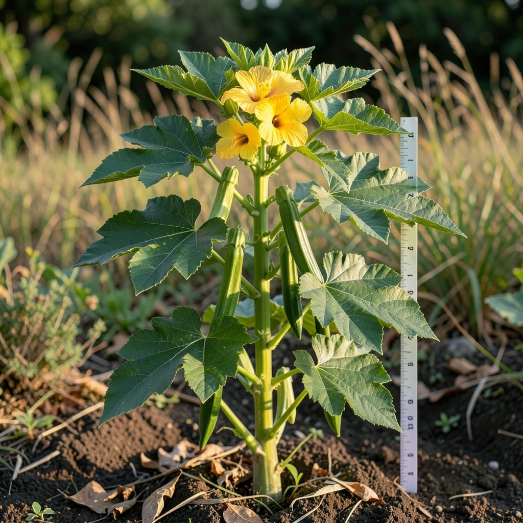How Tall Can Okra Plants Grow: Fastest Varieties Hit 10 Feet—Pruning Tips for Compact Growth