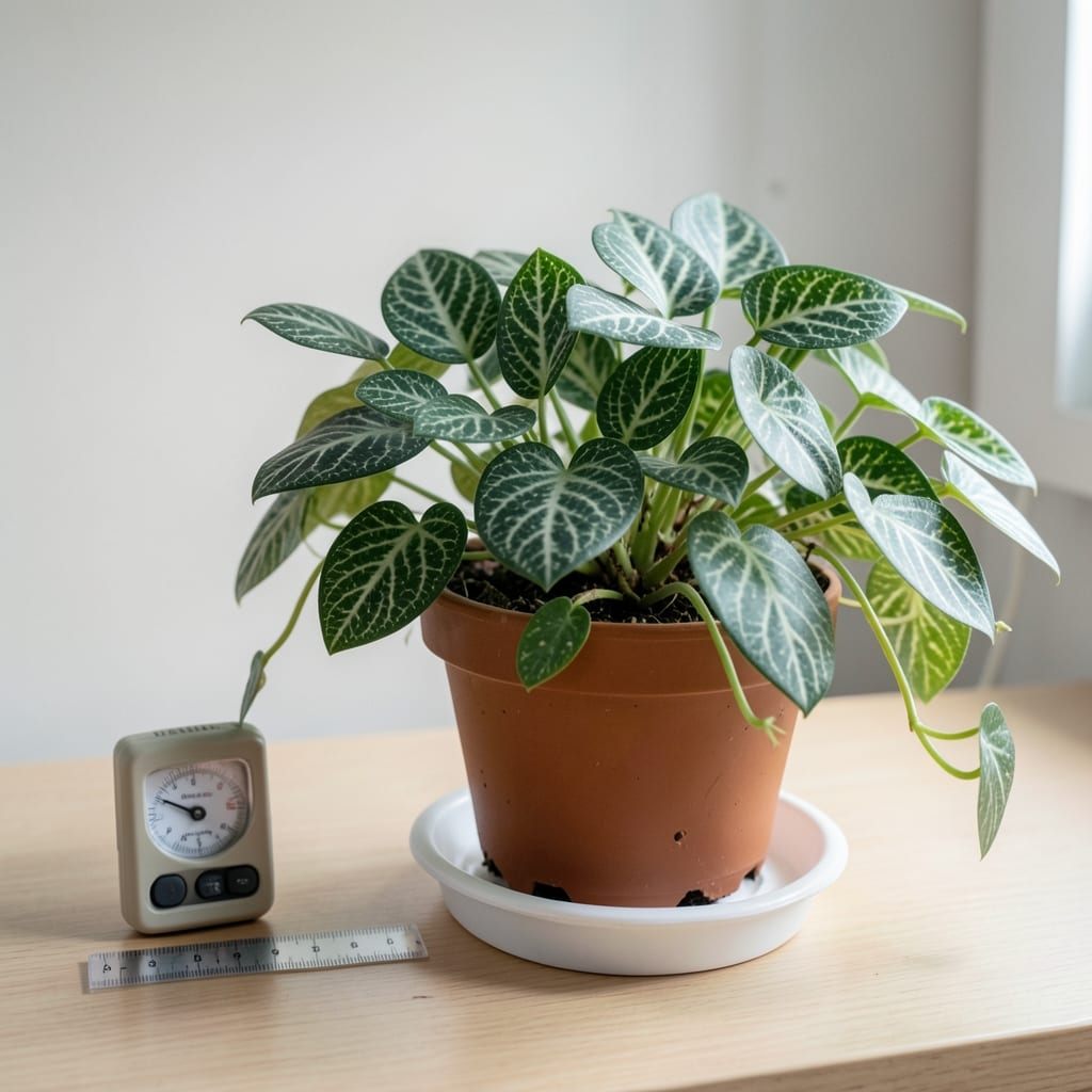 How Much Light Does a Nerve Plant Need: The Exact Brightness Levels for Thriving Leaves