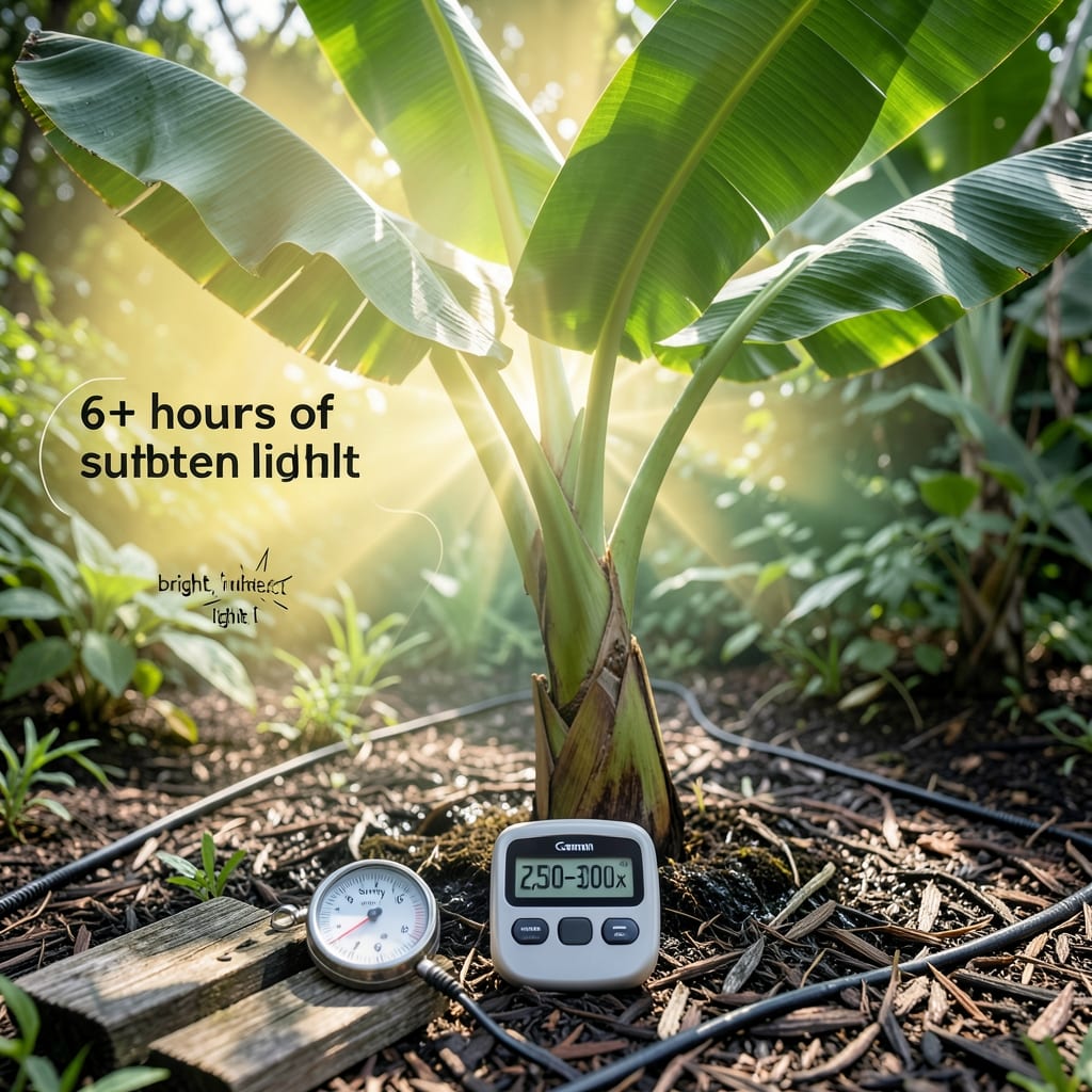 How Much Light Banana Plants Need: The Exact Hours for Fast, Healthy Growth