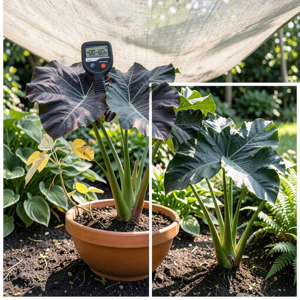 How Much Light Do Elephant Ear Plants Need: Thriving in Partial Shade to Bright Indirect Sun