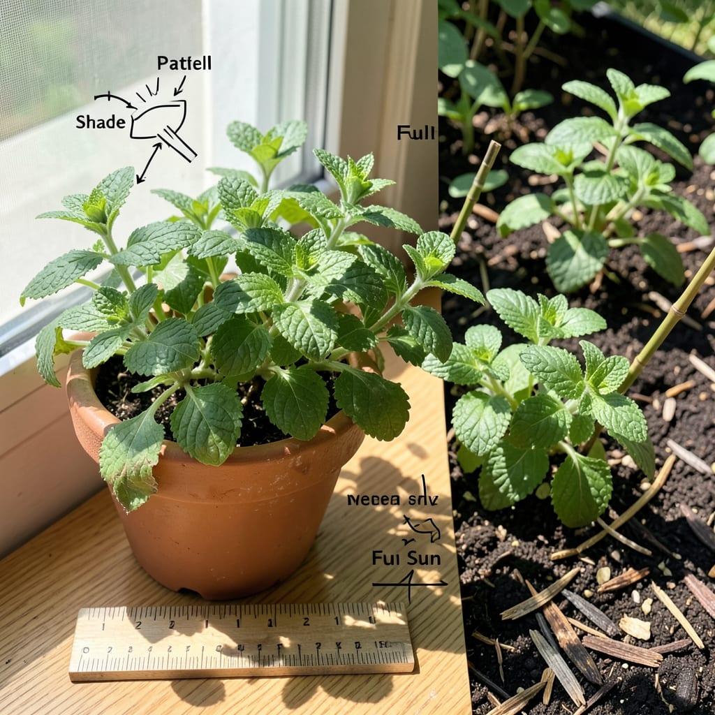 How Much Light Does a Mint Plant Need: Bright Indirect Sun for Vigorous Growth