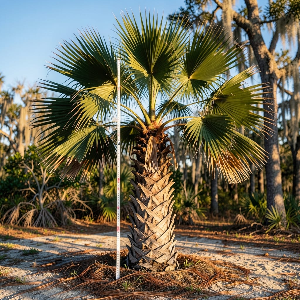 How Tall Can the Sabal Palm Grow in Meters: Mature Size Limits by Species and Growth Conditions